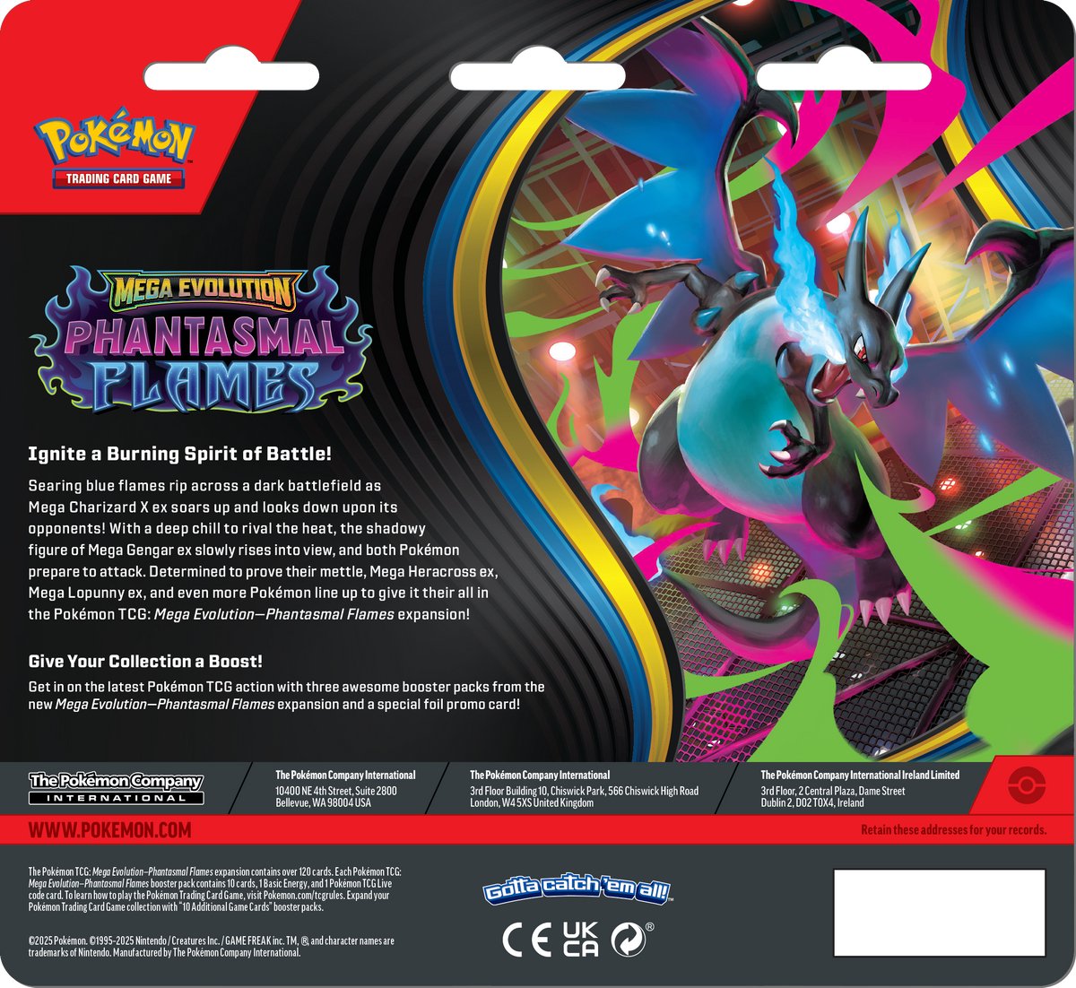 Pokémon Mega Evolution Phantasmal Flames – 3-Pack Booster Blister - Weavile