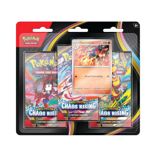 Pokemon Chaos Rising 3 Pack Blister Charmeleon