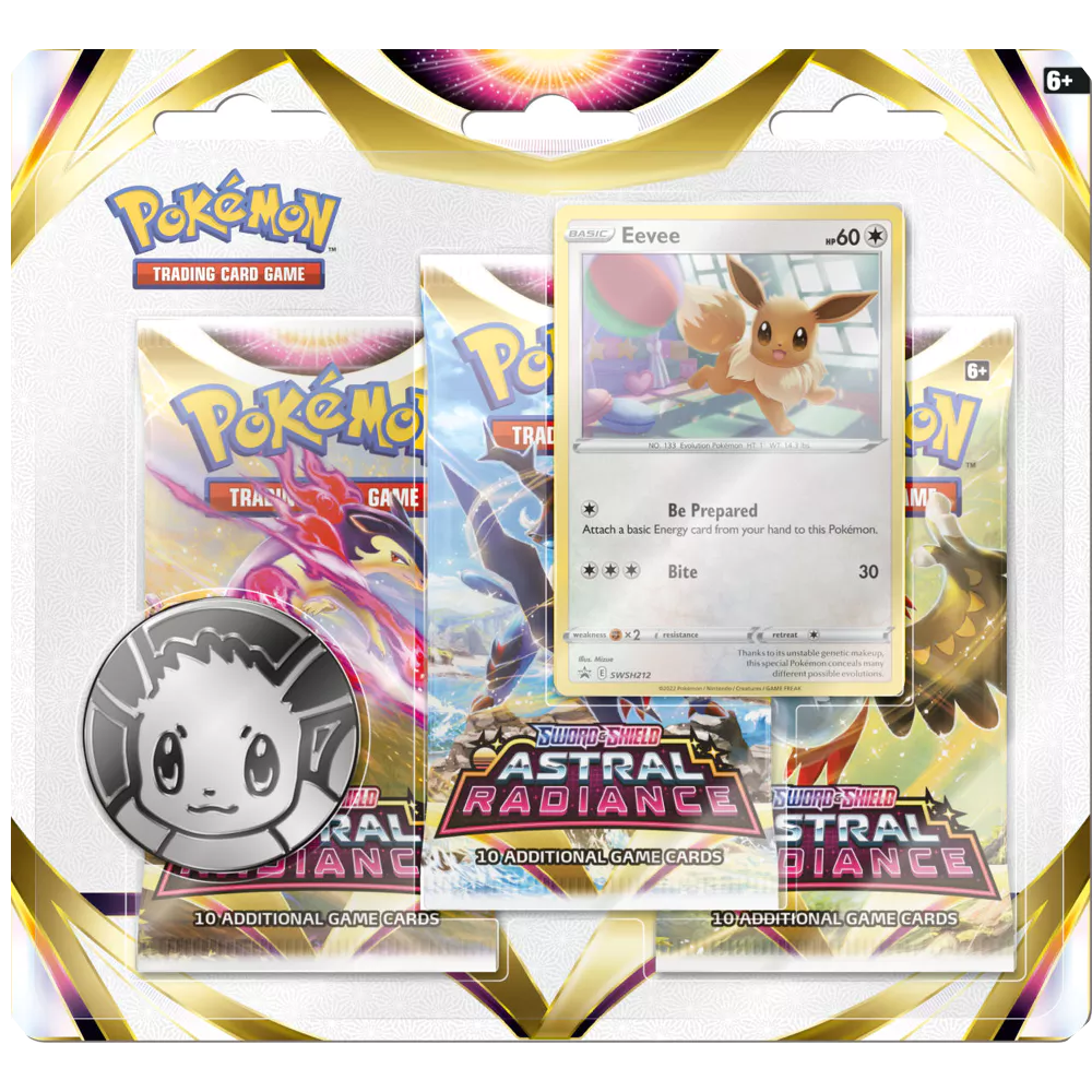 Pokémon TCG: Astral Radiance 3-Pack Blister – Eevee