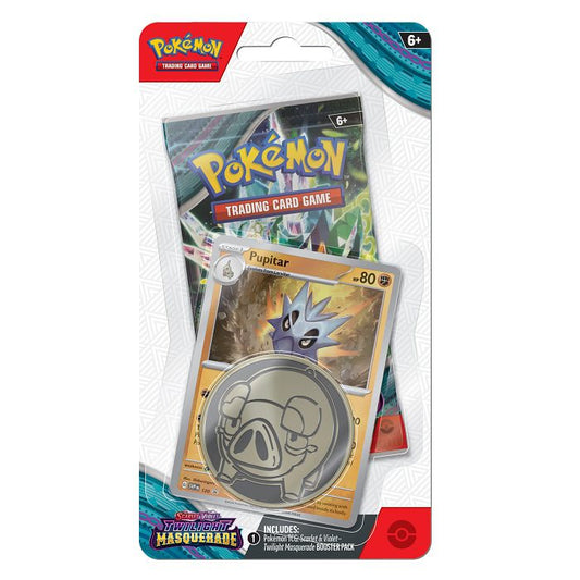 Pokémon TCG: Twilight Masquerade Checklane Blister – Pupitar