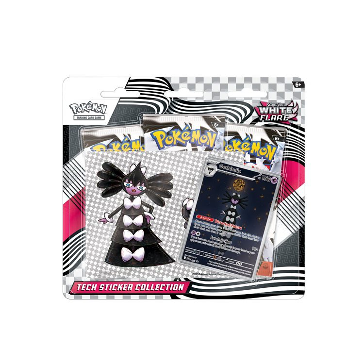 White Flare Gothitelle Tech Sticker Collection Gothitelle